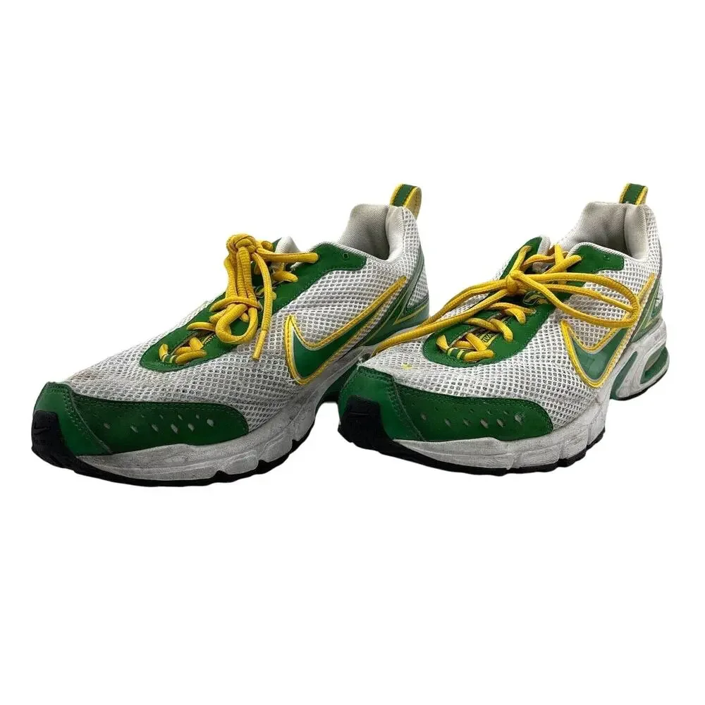 Size 12 - Nike Air Coos 315399-131 Green White Yellow Mens Running Shoes